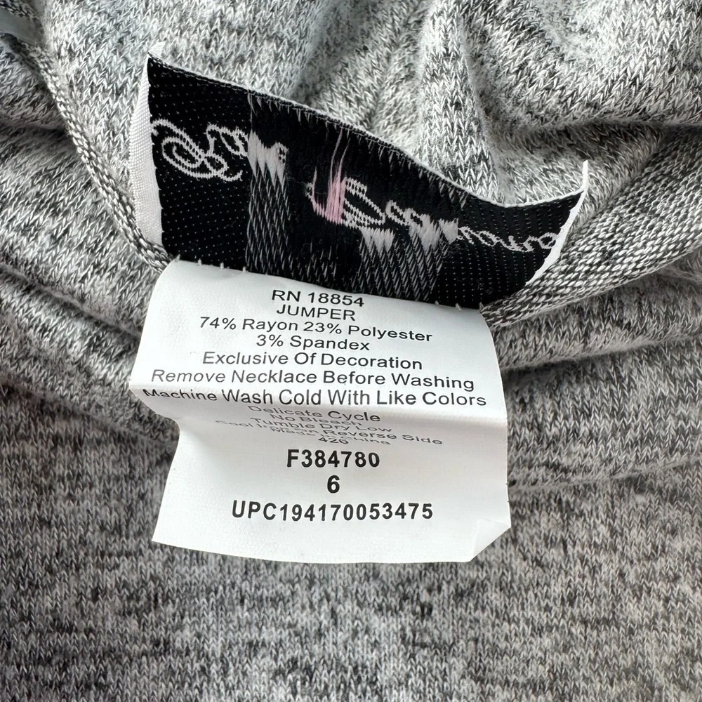 Rare Editions Gray Knit Dress, girl’s size 6, new with tags!
